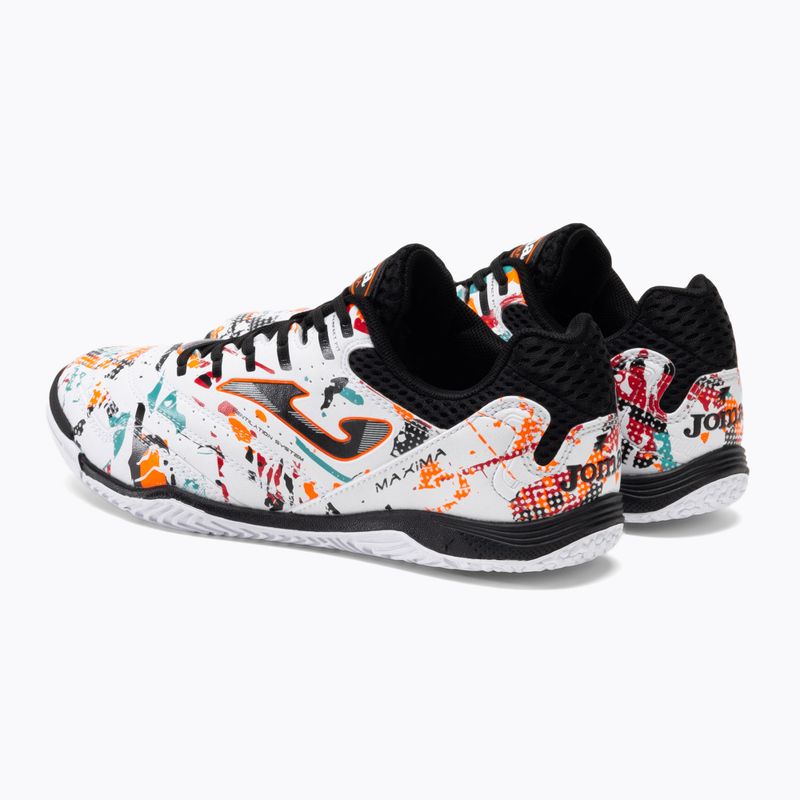 Buty piłkarskie męskie Joma Maxima IN white/orange/red 4