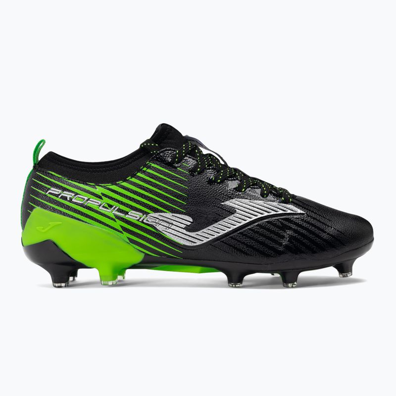 Buty piłkarskie męskie Joma Propulsion Cup FG black/green fluor 2
