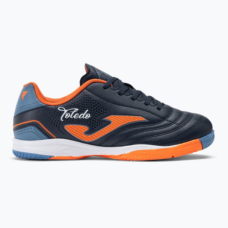 Buty piłkarskie dziecięce Joma Toledo Jr IN navy/orange 2