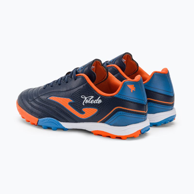 Buty piłkarskie dziecięce Joma Toledo Jr TF navy/orange 3