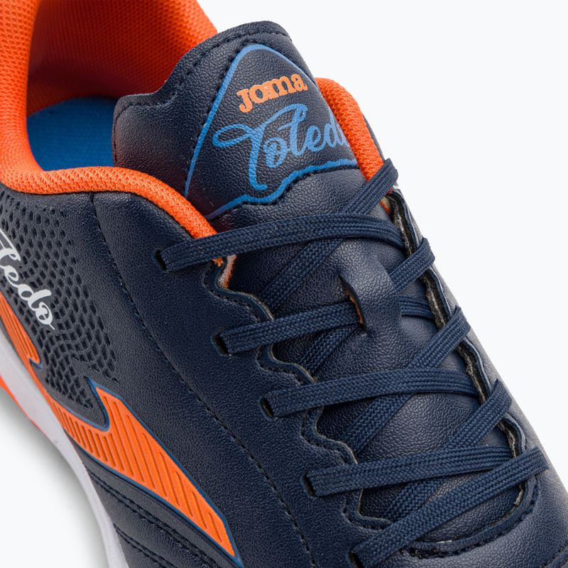 Buty piłkarskie dziecięce Joma Toledo Jr TF navy/orange 8