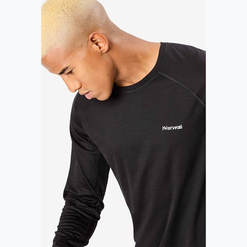 Longsleeve do biegania męski NNormal Merino black 4