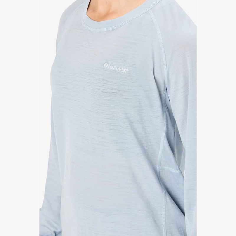 Longsleeve do biegania damski NNormal Merino blue 4