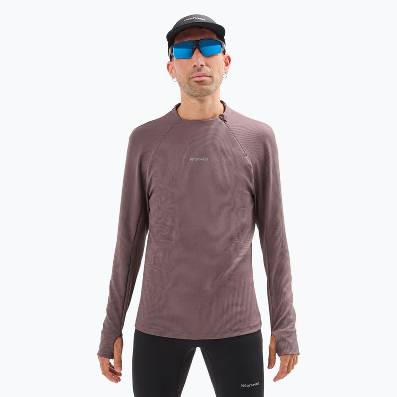 Longsleeve do biegania męski NNormal Trail purple