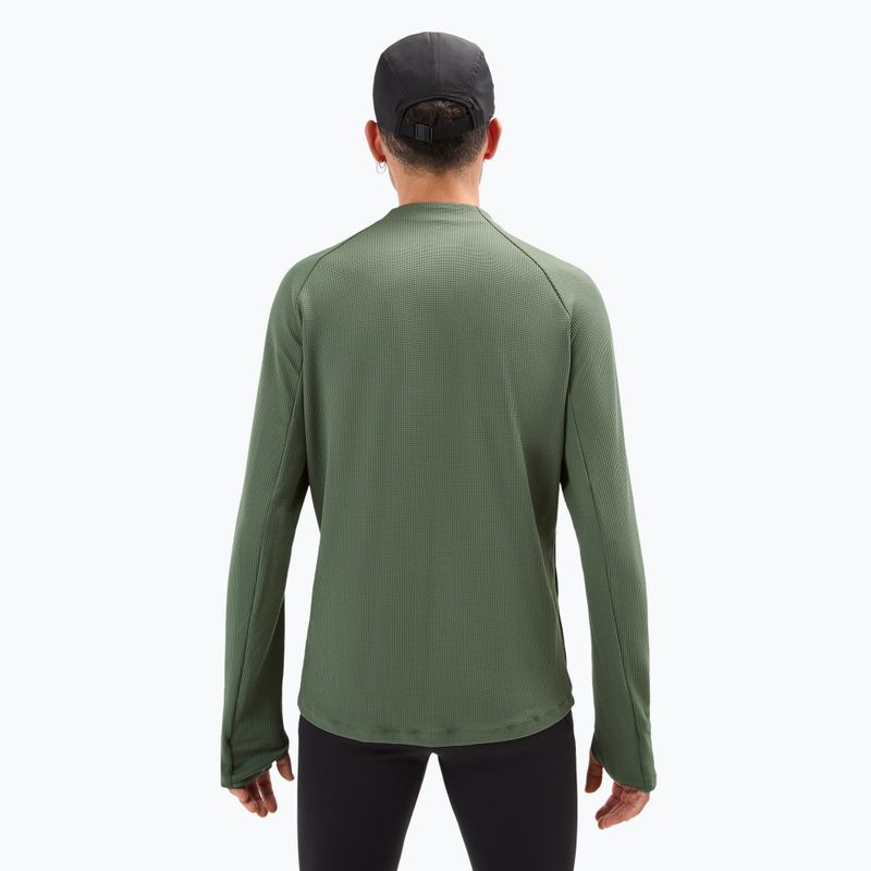 Longsleeve do biegania męski NNormal Trail green 2