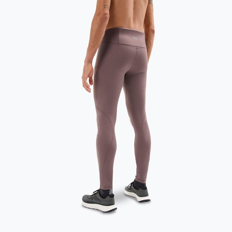 Legginsy do biegania męskie NNormal Active purple 3