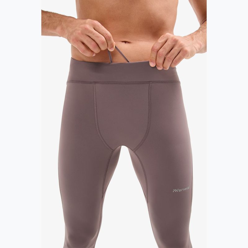 Legginsy do biegania męskie NNormal Active purple 5