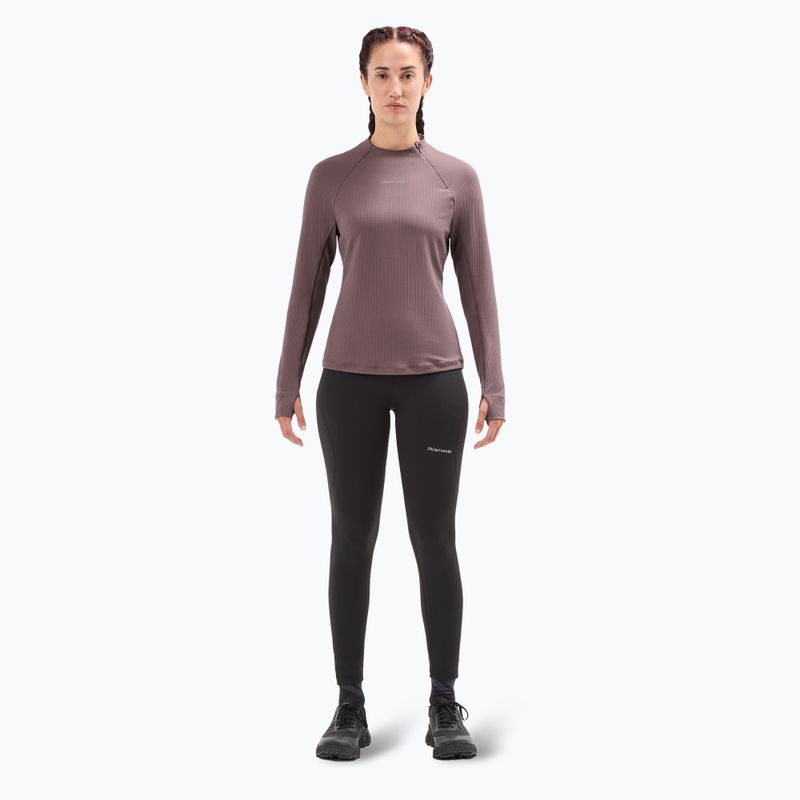 Longsleeve do biegania damski NNormal Trail purple 2