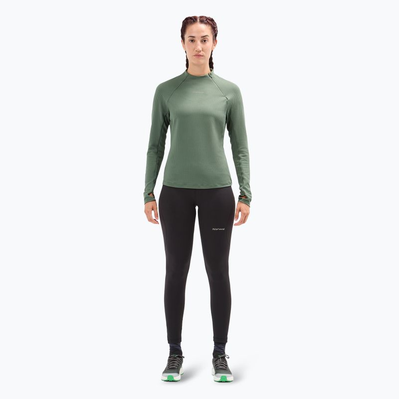 Longsleeve do biegania damski NNormal Trail green 4