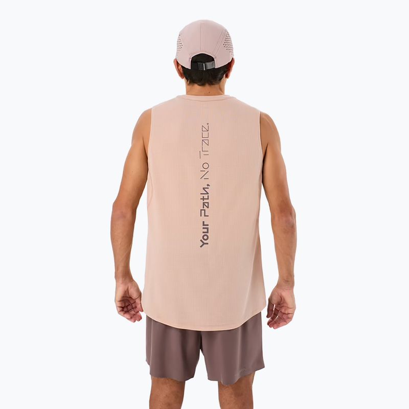 Koszulka do biegania męska NNormal Race Tank dusty pink 2