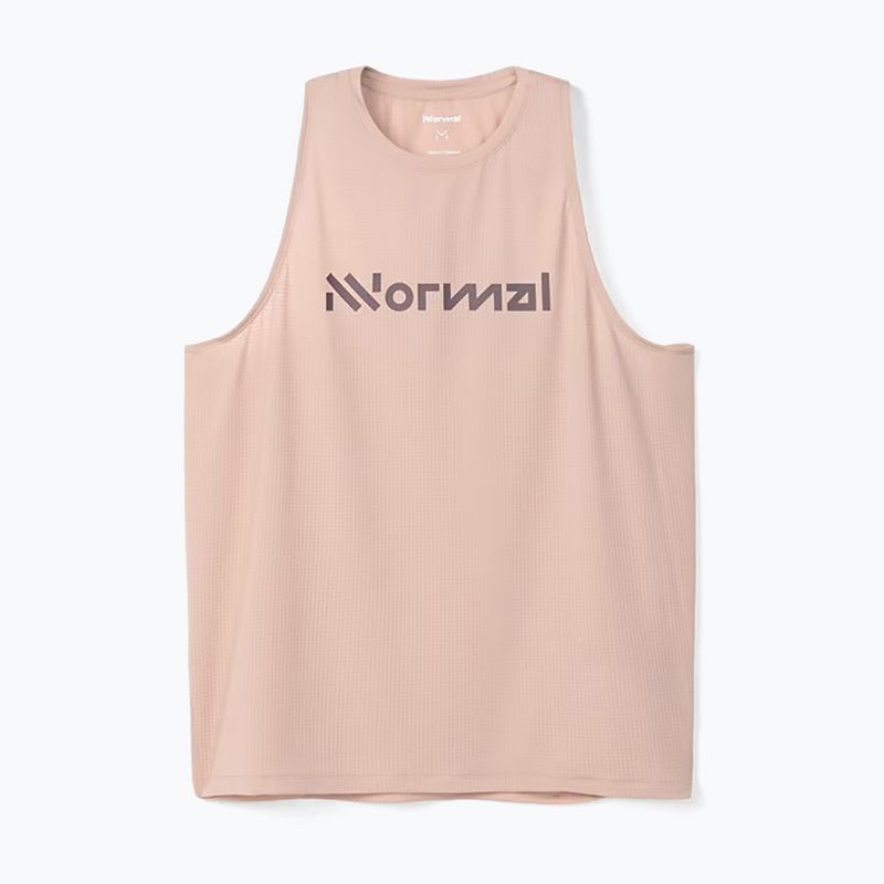 Koszulka do biegania damska NNormal Race Tank dusty pink 3