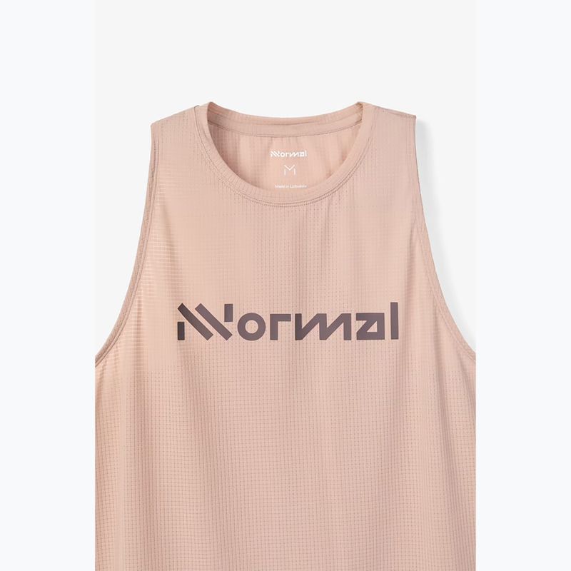 Koszulka do biegania damska NNormal Race Tank dusty pink 4