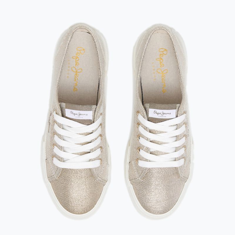 Buty damskie Pepe Jeans Brady Party gold 9