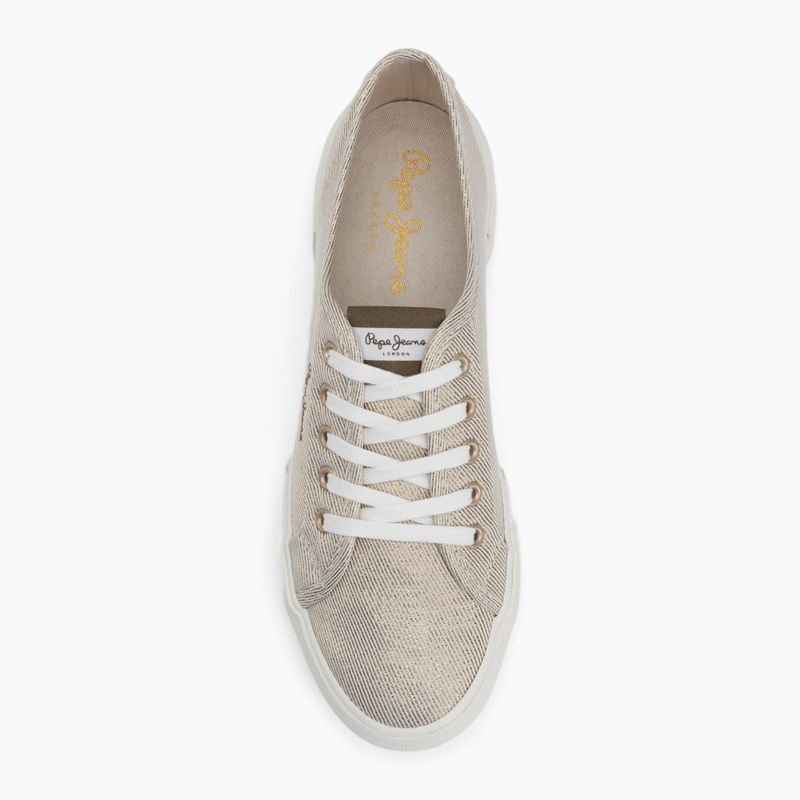 Buty damskie Pepe Jeans Brady Party gold 5