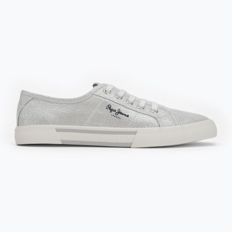 Buty damskie Pepe Jeans Brady Party silver 2