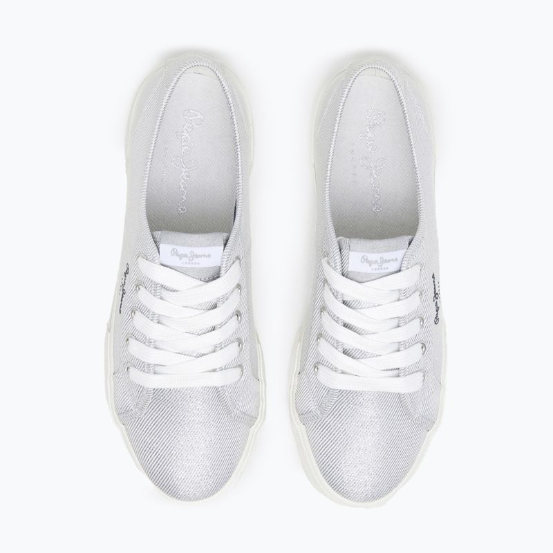 Buty damskie Pepe Jeans Brady Party silver 2