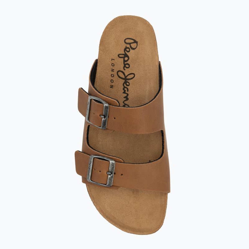 Klapki damskie Pepe Jeans Oban Classic 1 brown 5
