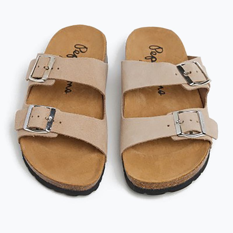 Klapki damskie Pepe Jeans Oban Suede white 2