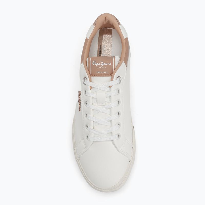 Buty damskie Pepe Jeans Kenton Court golden ochre brown 5
