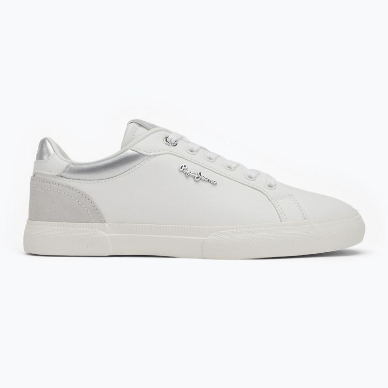 Buty damskie Pepe Jeans Kenton Court silver 2