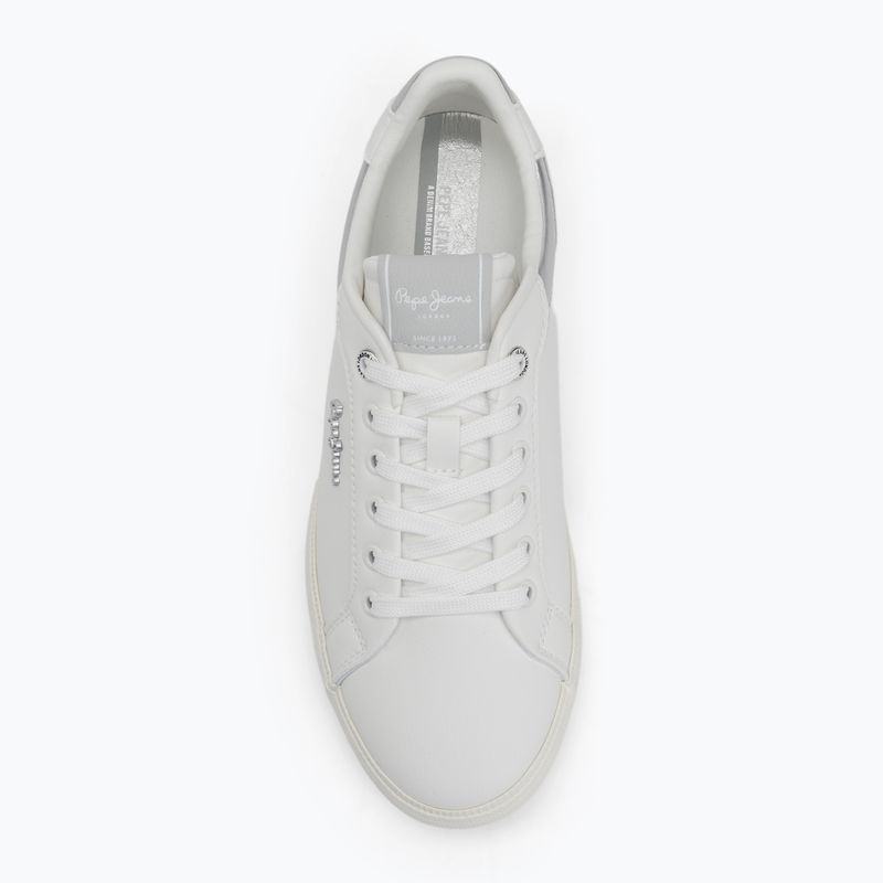 Buty damskie Pepe Jeans Kenton Court silver 5