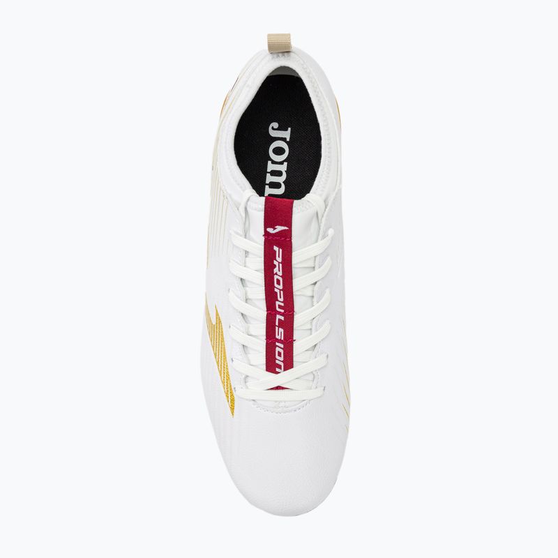 Buty piłkarskie męskie Joma Propulsion Cup FG white/gold 5