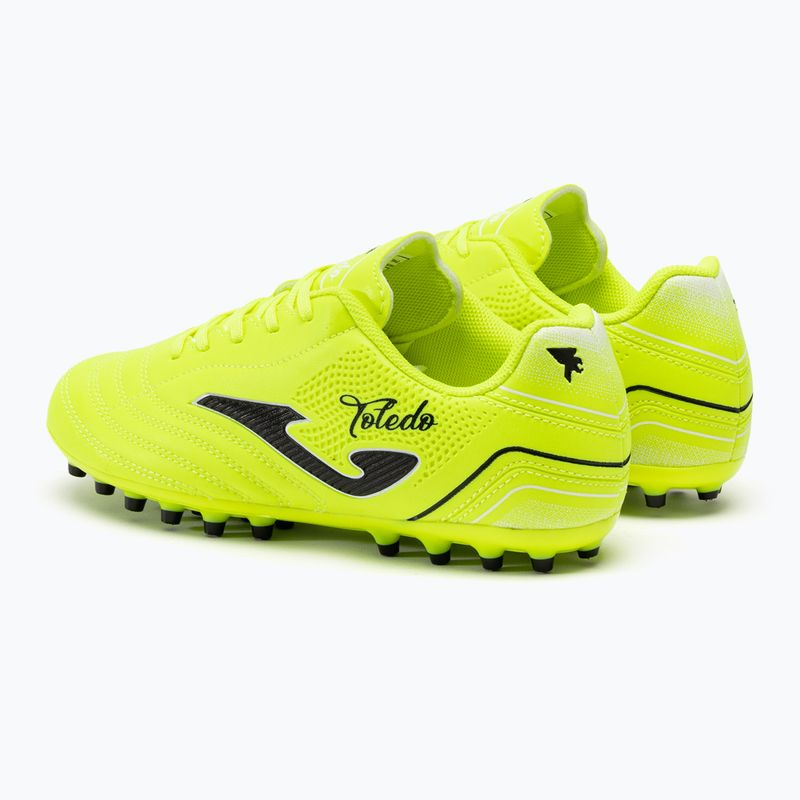 Buty piłkarskie dziecięce Joma Toledo Jr AG lemon fluor 3