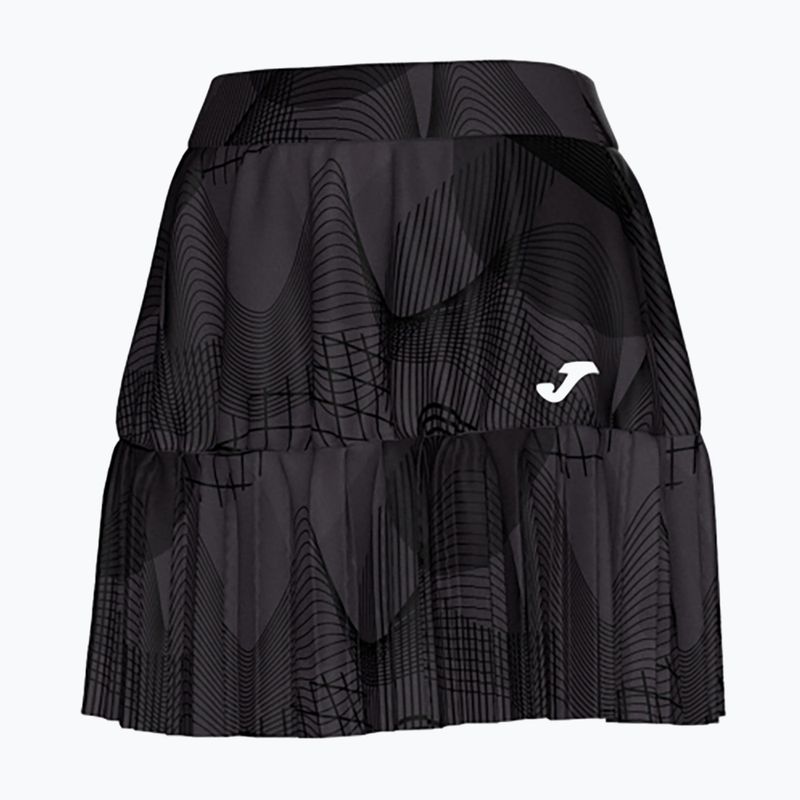 Spódnica tenisowa Joma Challenge black/ grey 3