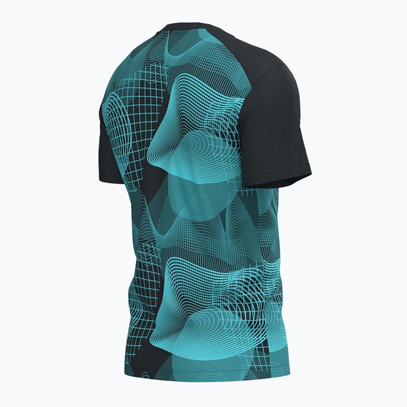 Koszulka tenisowa męska Joma Challenge black/turquoise 7