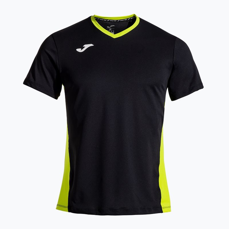 Koszulka tenisowa męska Joma Court black/green
