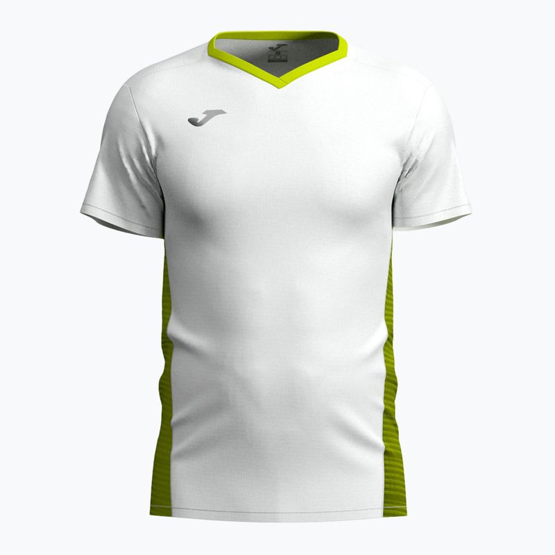 Koszulka tenisowa męska Joma Court white/green