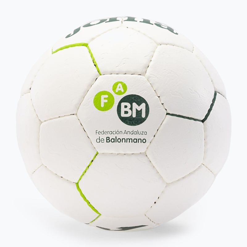 Piłka do piłki ręcznej Joma Fed Balonmano Andaluza white/green rozmiar 0 3