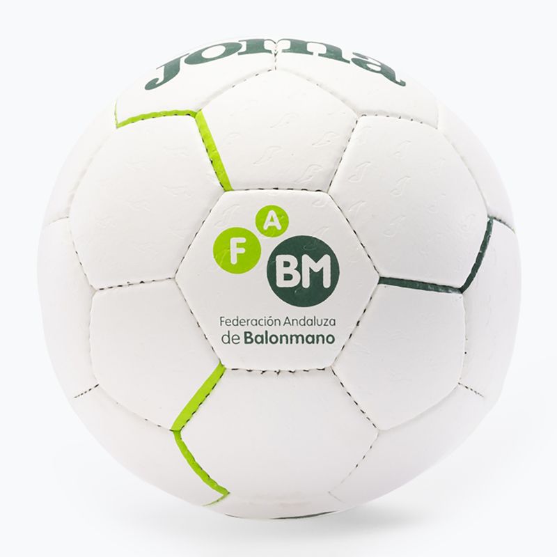 Piłka do piłki ręcznej Joma Fed Balonmano Andaluza white/green rozmiar 3 3