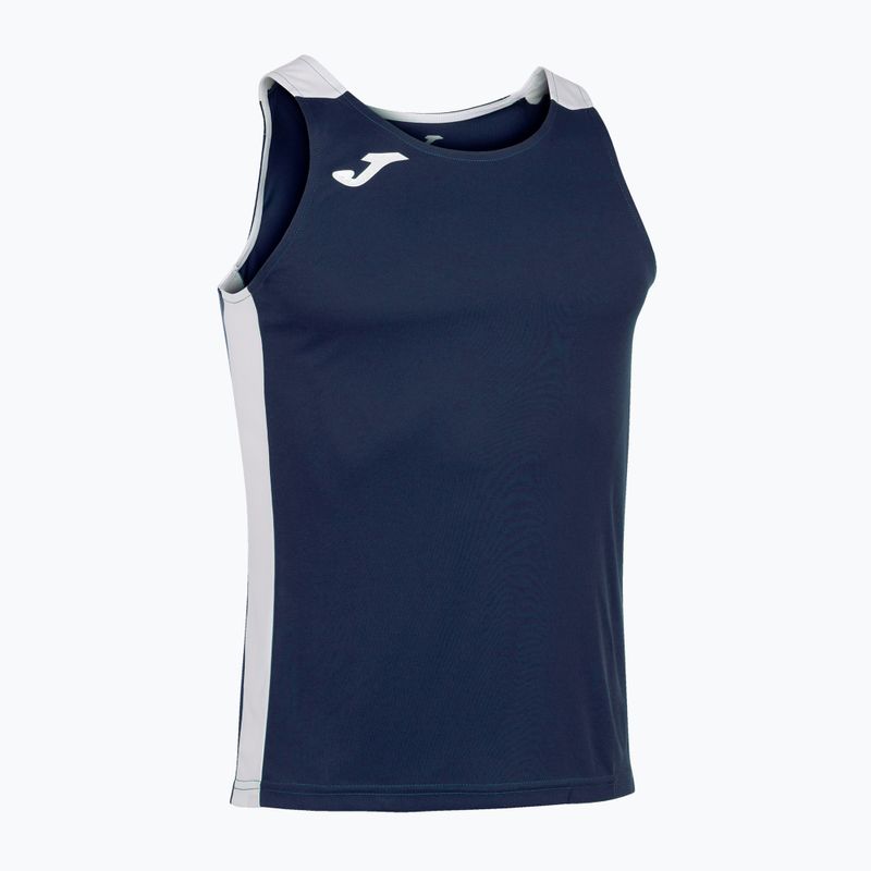 Tank top do biegania męski Joma Record II navy/white