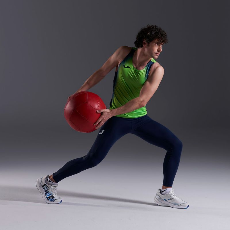 Koszulka do biegania męska Joma Elite XI fluor green/navy 5