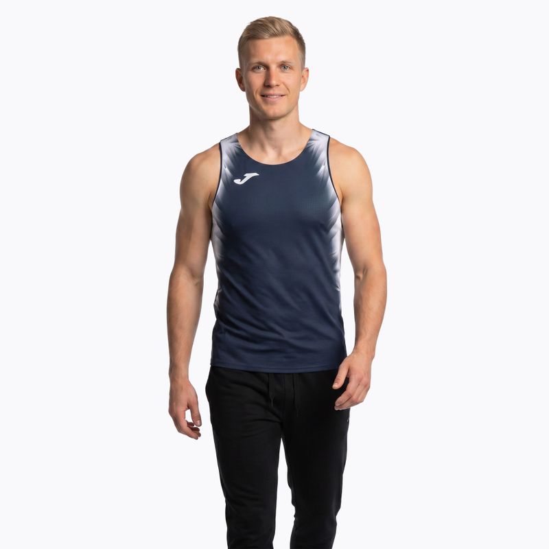 Koszulka do biegania męska Joma Elite XI navy/white 3