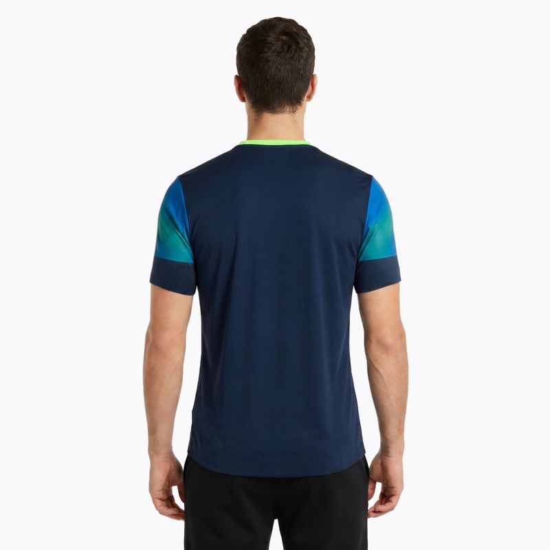 Koszulka do biegania męska Joma Elite XI navy/fluor green 2