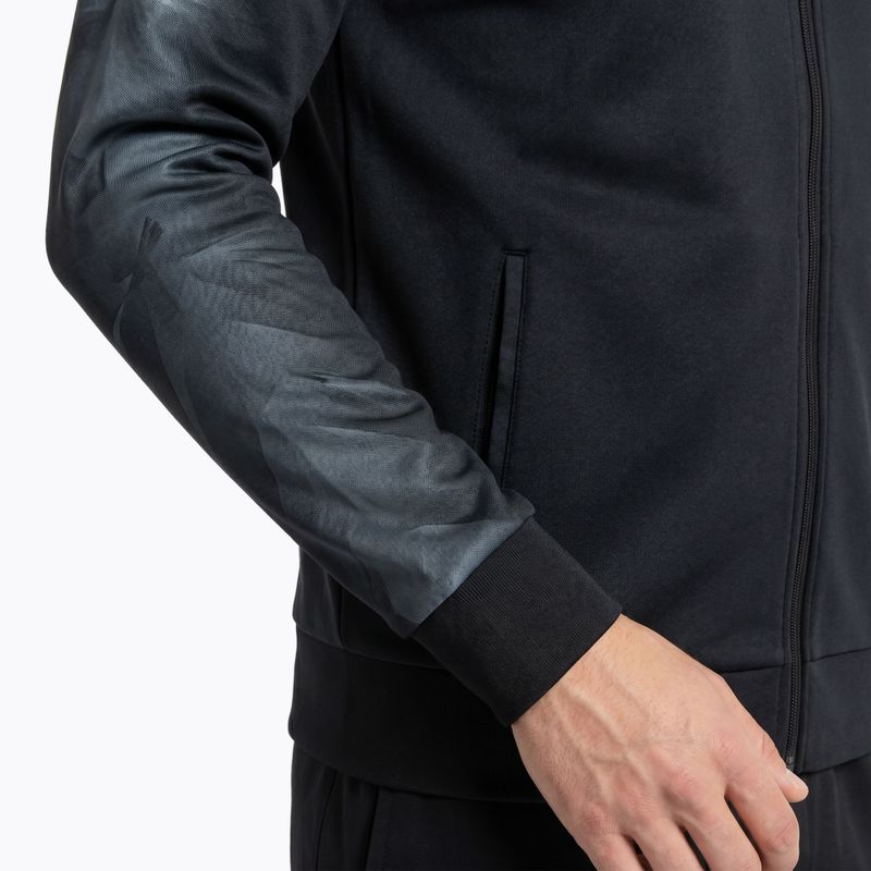 Bluza do biegania męska Joma Elite XI Full Zip black/anthracite 3