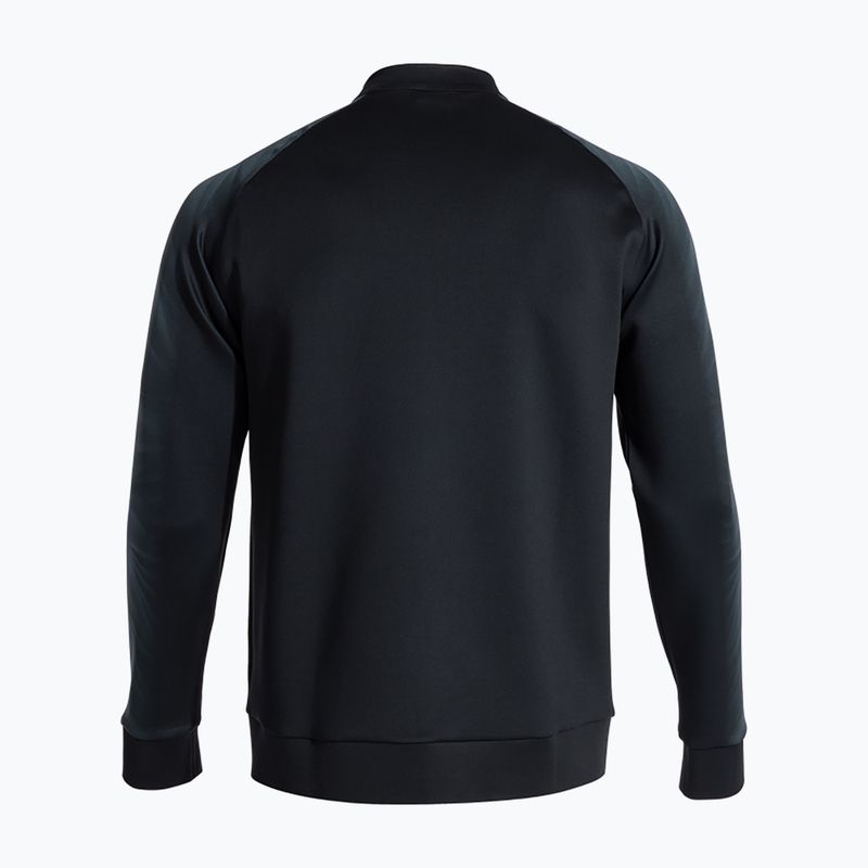Bluza do biegania męska Joma Elite XI Full Zip black/anthracite 2