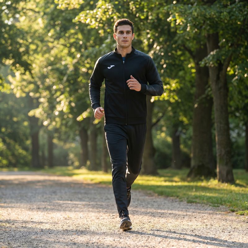 Bluza do biegania męska Joma Elite XI Full Zip black/anthracite 9
