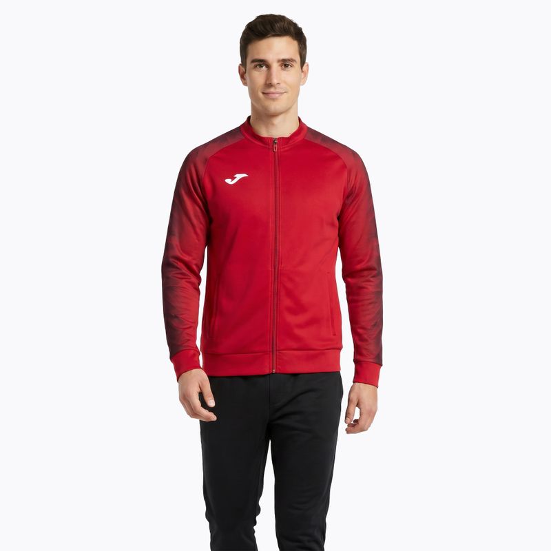Bluza do biegania męska Joma Elite XI Full Zip red 2