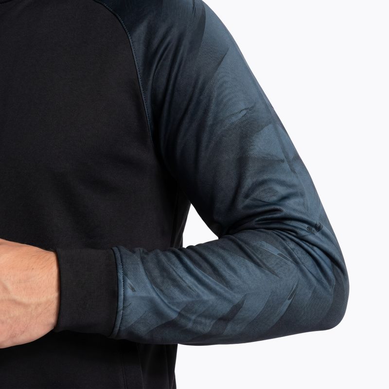 Bluza do biegania męska Joma Elite XI Hoodie black/anthracite 3