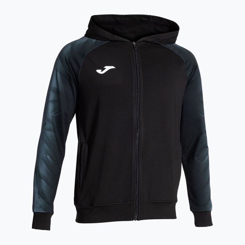 Bluza do biegania męska Joma Elite XI Hoodie black/anthracite 2