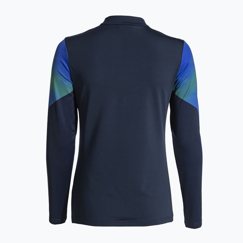 Bluza do biegania damska Joma Elite XI navy/fluor green 2
