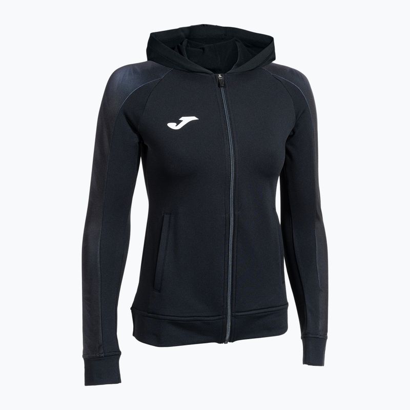 Bluza do biegania damska Joma Elite XI Hoodie black/anthracite 3