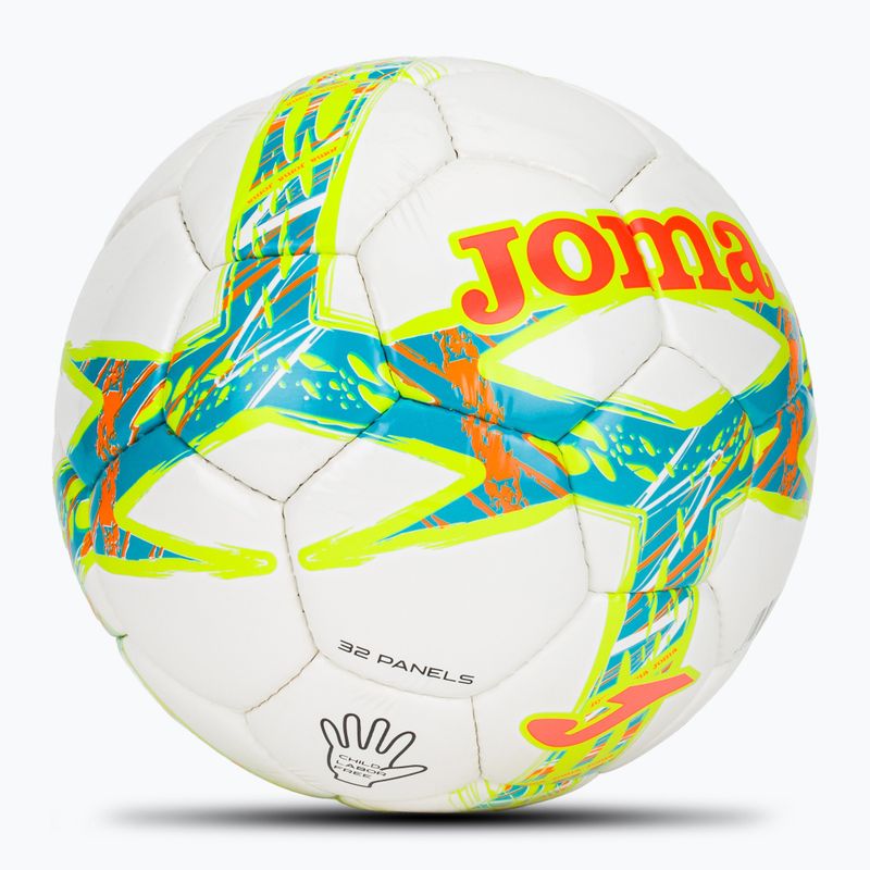 Piłka do piłki nożnej Joma Dali III flour turquoise/flour coral rozmiar 5 2