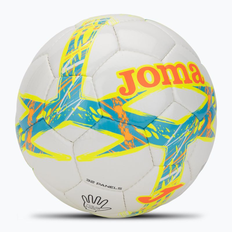 Piłka do piłki nożnej Joma Dali III flour turquoise/flour coral rozmiar 4 2