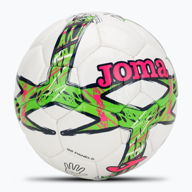 Piłka do piłki nożnej Joma Dali III green fluor/pink/navy rozmiar 4 2