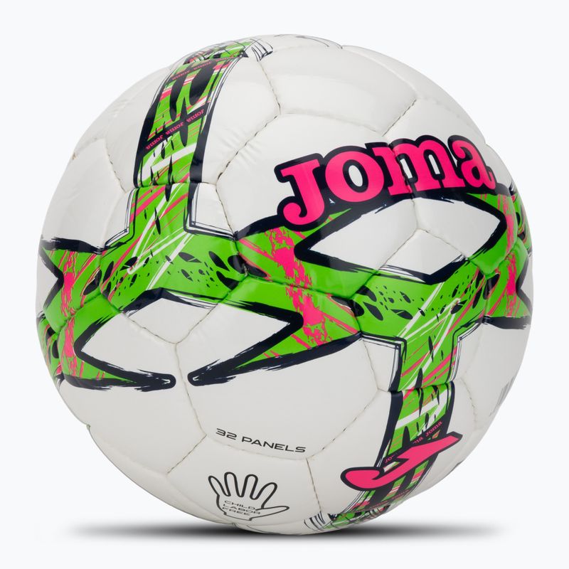 Piłka do piłki nożnej Joma Dali III green fluor/pink/navy rozmiar 3 2