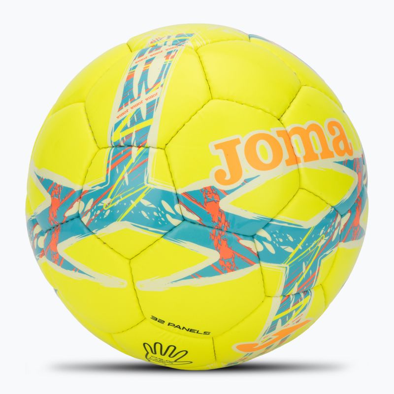 Piłka do piłki nożnej Joma Dali III yellow/fluor turquoise rozmiar 4 2